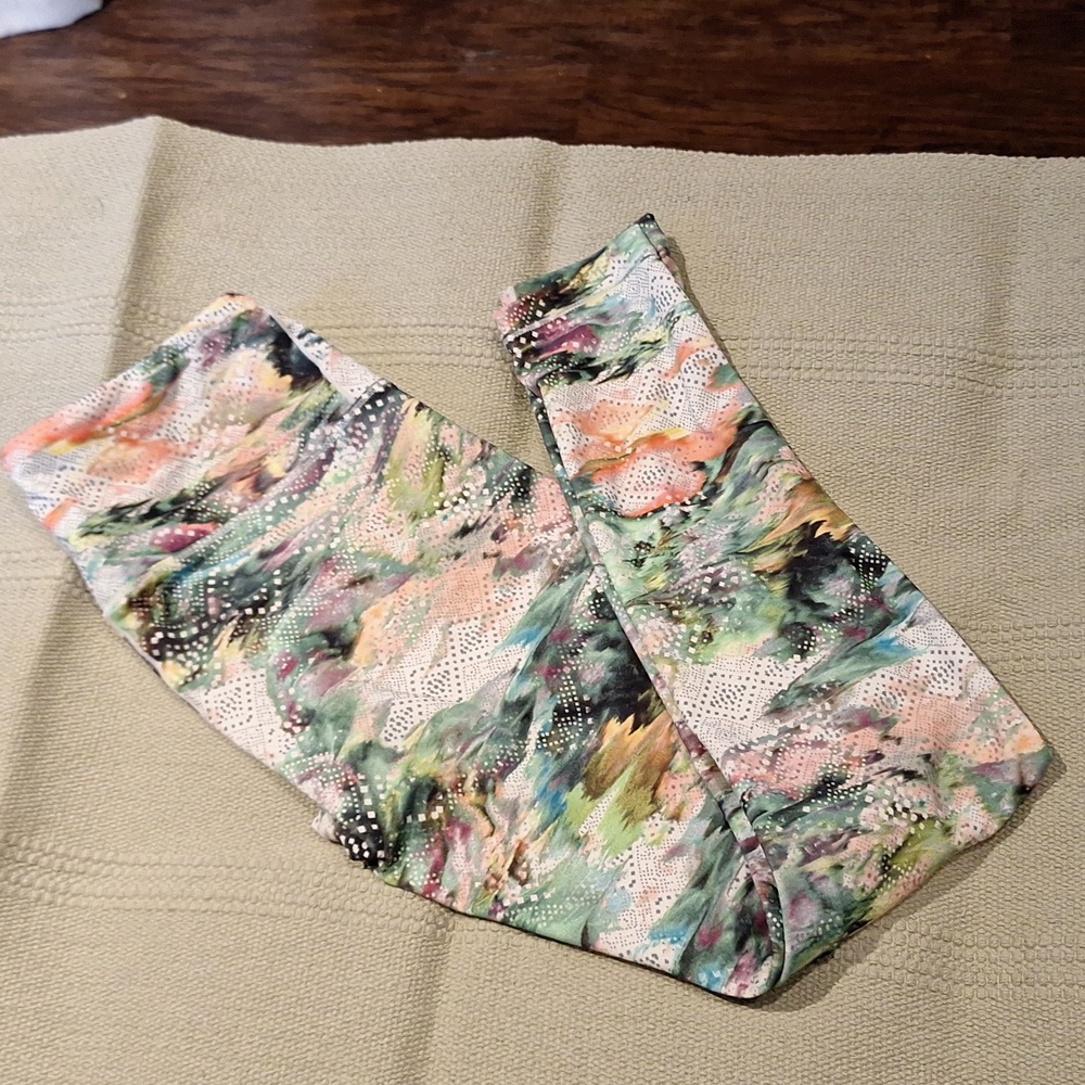 Prana mixed graphic leggings Size extra small